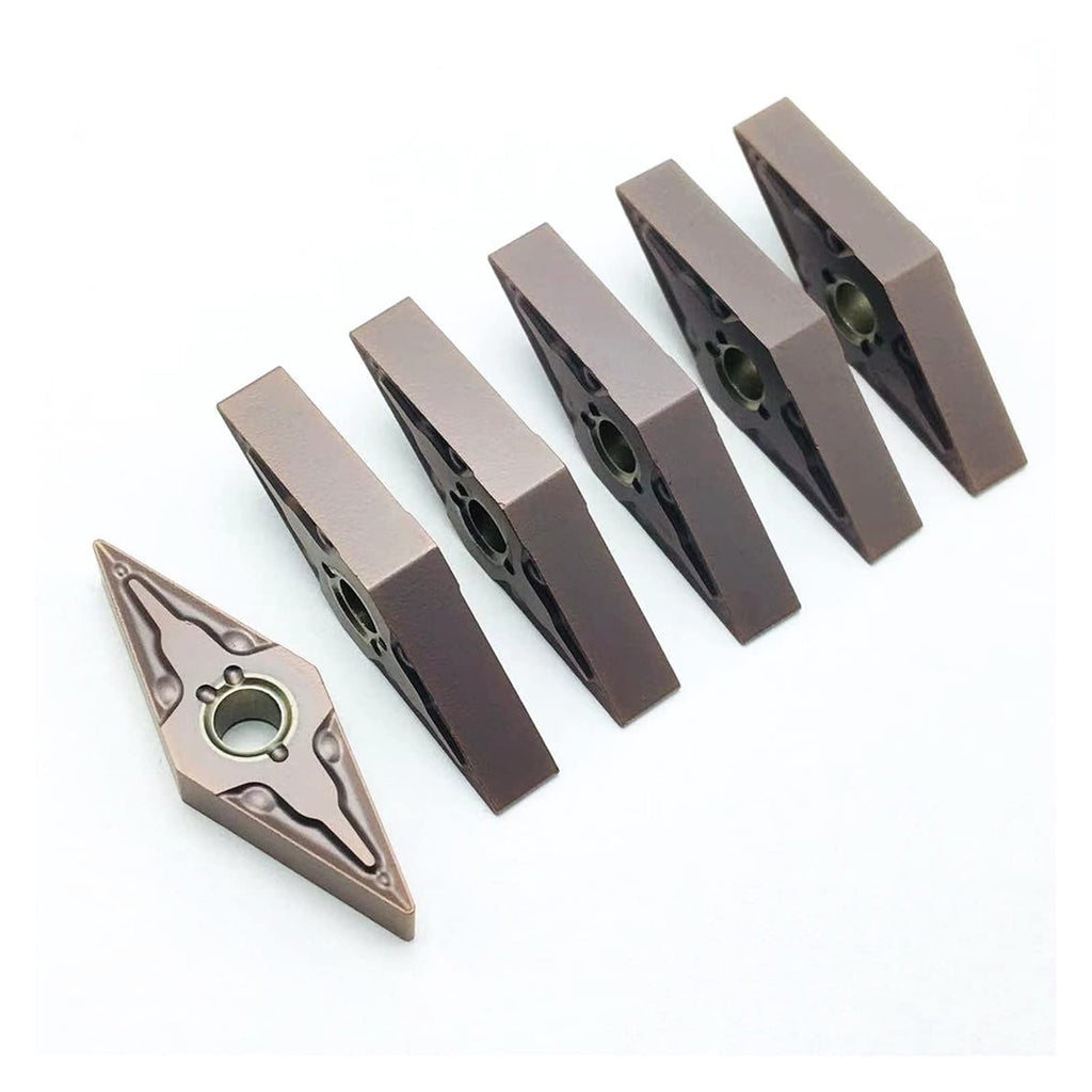Carbide Tool Carbide Insert VNMG160404 VNMG160408 MA VP15TF UE6020 Original Metal Lathe Tool CNC Machine Tool Parts Lathe Tool (Size : VNMG160404 MA US735, Color : 10PCS(1box))