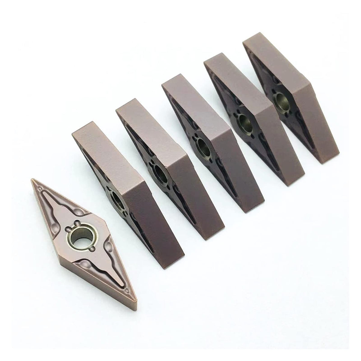 Carbide Tool Carbide Insert VNMG160404 VNMG160408 MA VP15TF UE6020 Original Metal Lathe Tool CNC Machine Tool Parts Lathe Tool (Size : VNMG160404 MA US735, Color : 10PCS(1box))