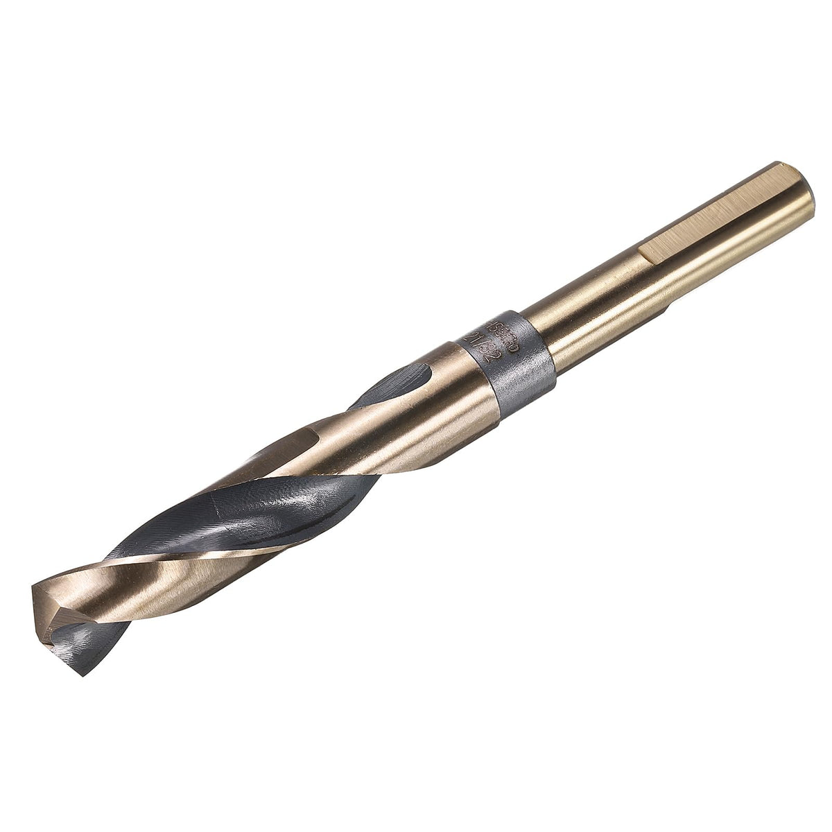 uxcell 21/32" Drill Bit 1/2" Reduced Shank 3-Flat M35 5% Cobalt HSS