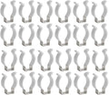 (24-Pack) JESLED T8 U Clips Holder Bracket for 8FT LED Light Bulbs, LED Fluorescent Tube Replacement Mounting Accessories, Stainless Steel Lamp Support, Lampholder, Pipe Clamps to Prevent Sagging