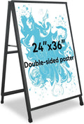 A-Frame Sidewalk Sign Heavy Duty Sandwich Boards 24x36 Inch(Frame Only)