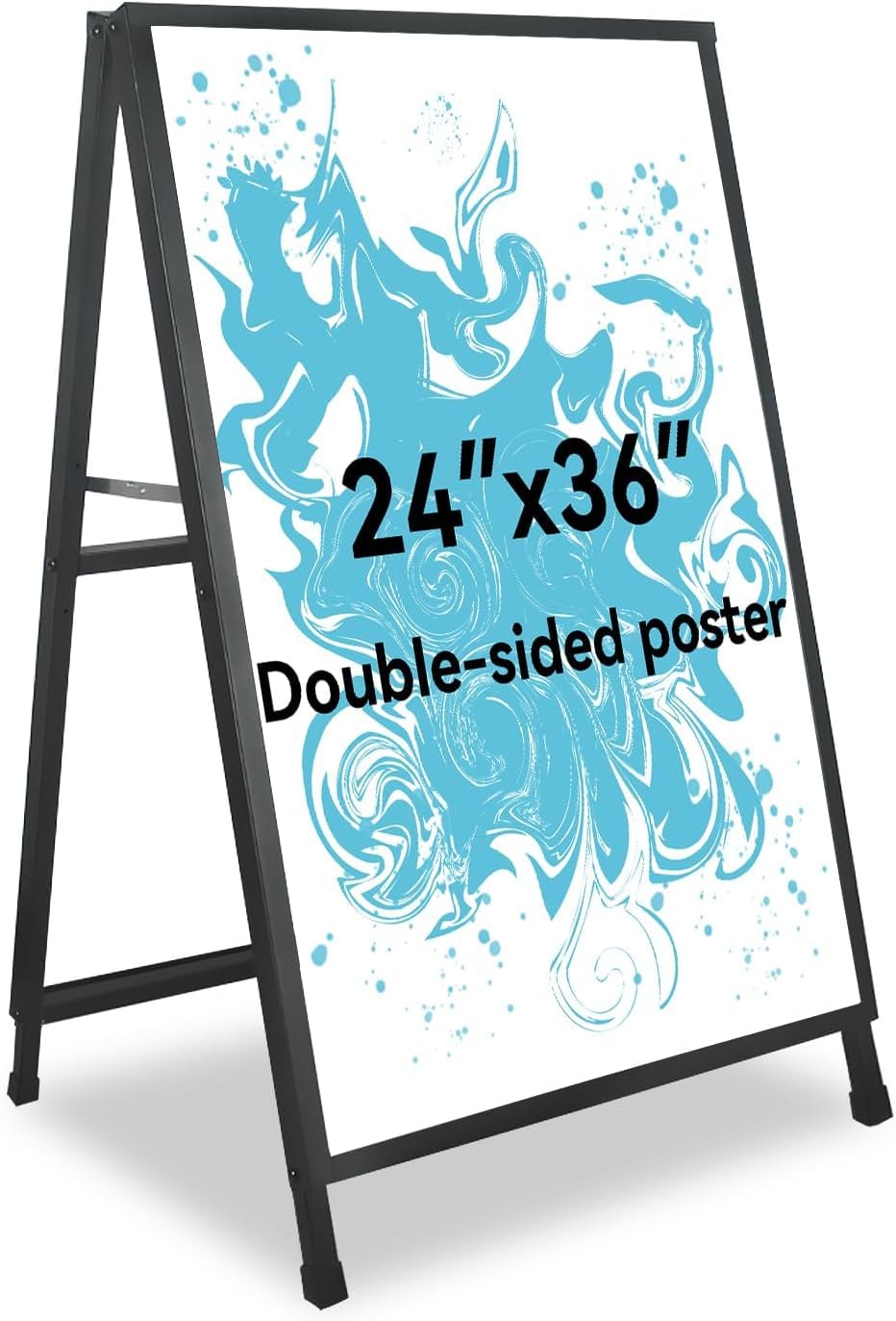 A-Frame Sidewalk Sign Heavy Duty Sandwich Boards 24x36 Inch(Frame Only)
