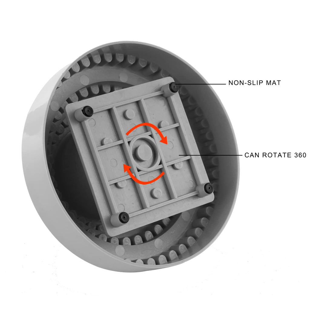 DZQ 360 Degree Rotating Bur Holder 116 Holes 1/8" Diameter Gray