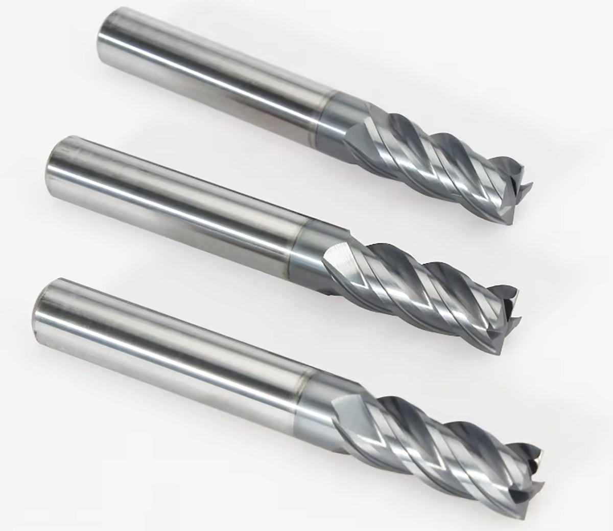 JIANXING 3/8" Extra Long 4-Flute Carbide Square End Mill, 4" OAL, 1Pc