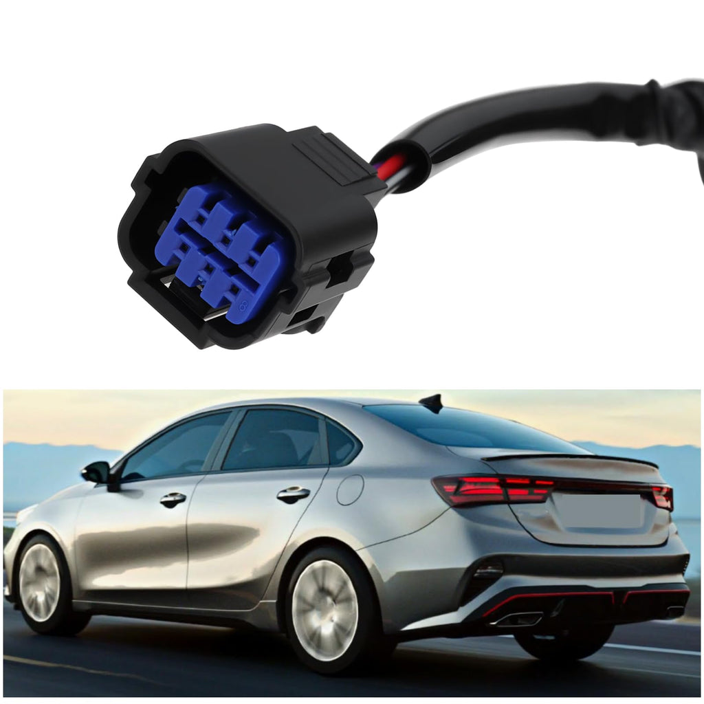 ECSiNG Car Outer Tail Light Lamp Socket Wire Harness 92491-M7000 92491M7000 Compatible with Kia Forte 2019-2023 31.5cm