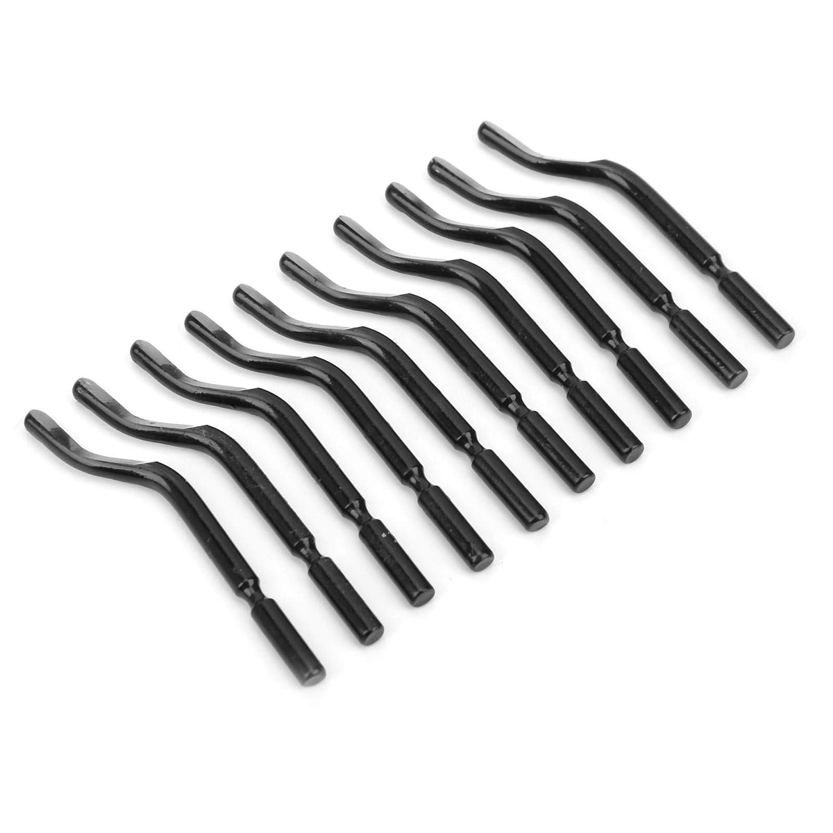 20pcs BS1010 Deburring Blades, HSS Rotary Deburr Blades Set Without Handle for Brass, Iron, Copper, PVC, Plastic, Aluminum, Steel, 3D Printing Plastics