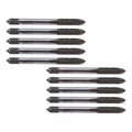 Rannb Metric Machine Tap M6 x 1mm Straight Fluted Tap Machine Screw Coarse Thread Metric Taps Repair DIY Tool -10pcs