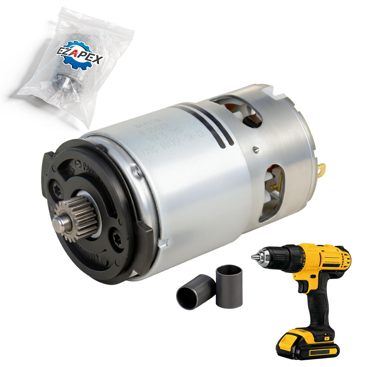 N376649 N279939 Upgraded Drill Motor for DeWalt DCD771 DCD776 Series