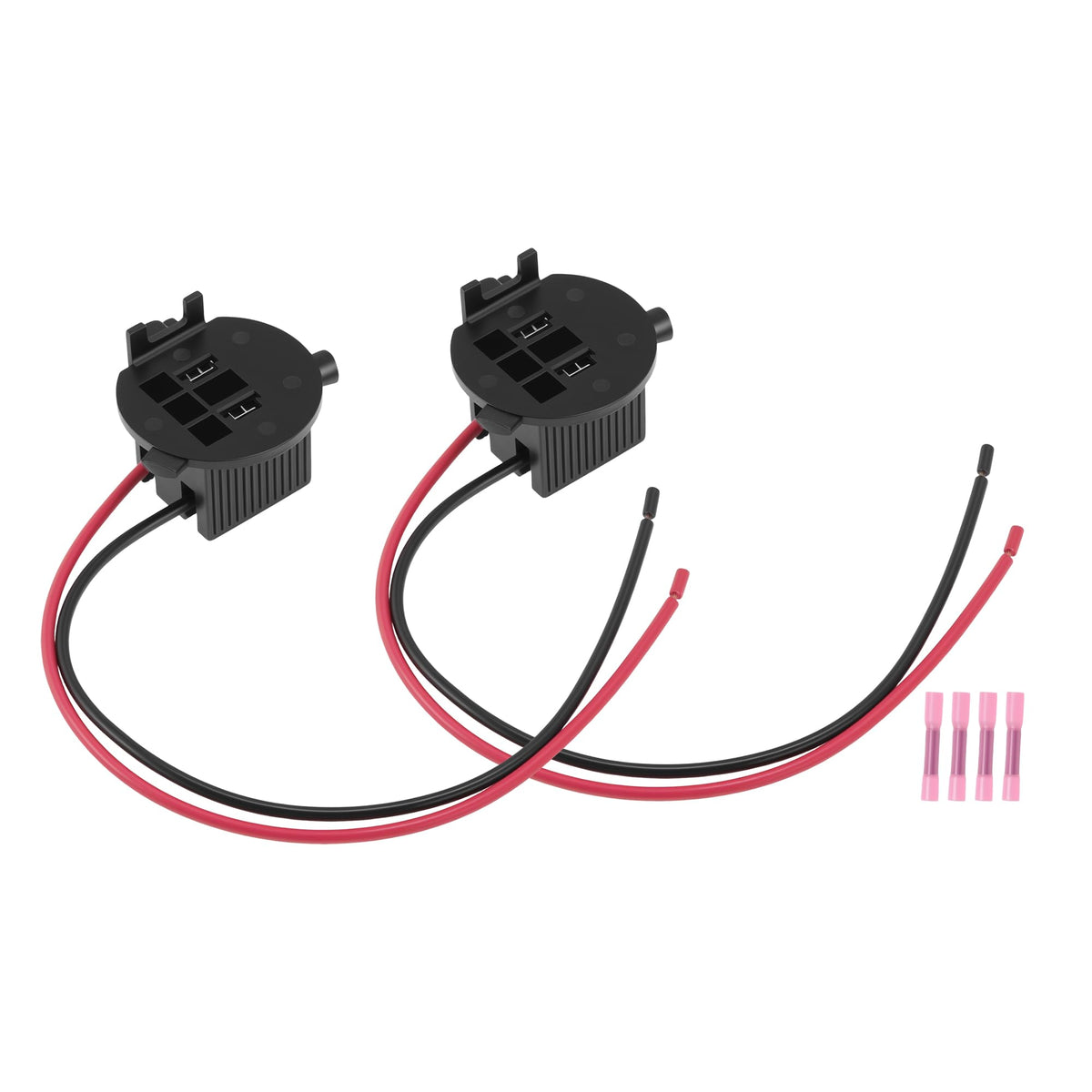 INFINAUTO 2 Sets H7 Bulb Socket Retainer Holder Adapters for Hyundai Veloster 2012-2018 Headlight H7 Bulb Socket for Hyundai for Genesis Coupe 2013-2016 Replace 18647-55007S