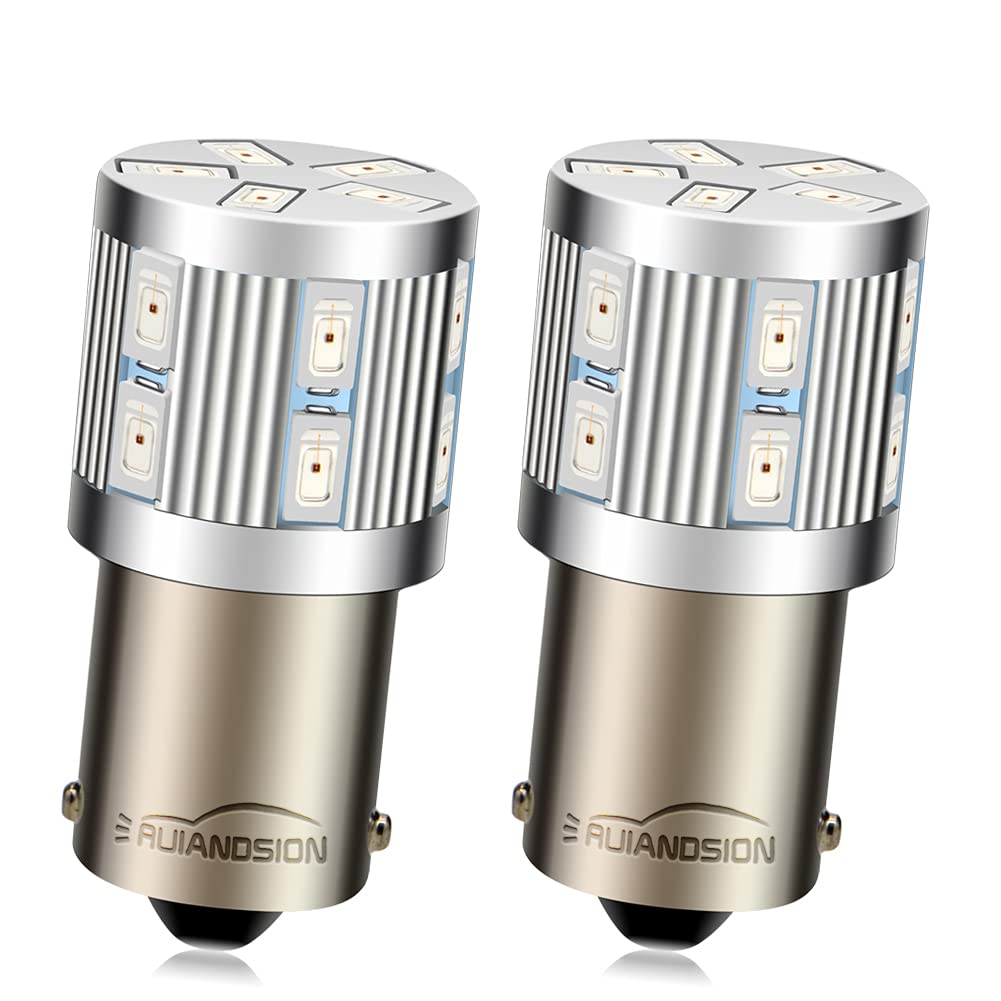 Ruiandsion 2pcs 1156 LED Bulbs red 6V BA15S 5630 17SMD LED Bulbs Replacement for Backup Reverse Signal Tail Lights