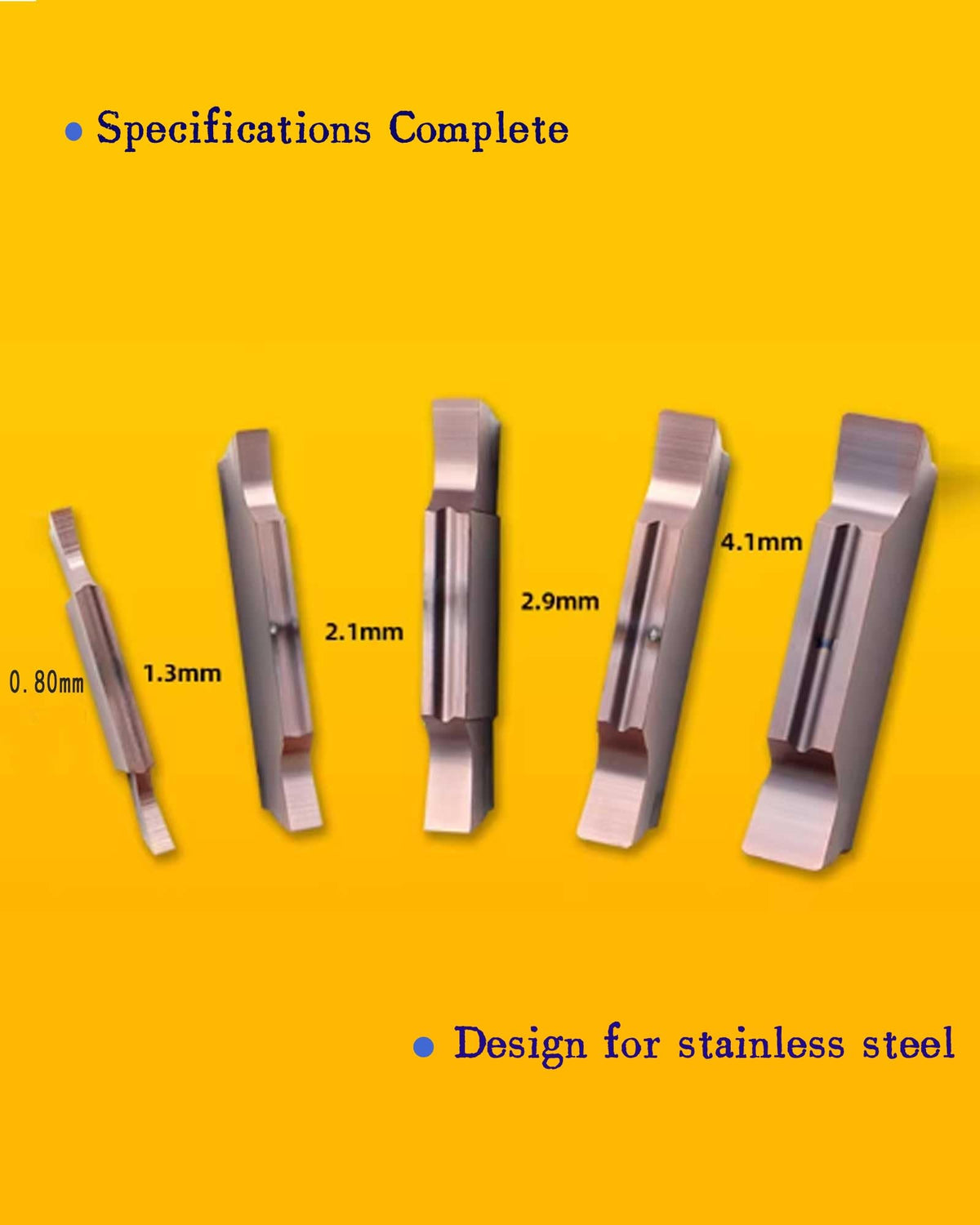 Zouzmin 10pcs Indexable Carbide Inserts Grooving Parting Tool Inserts MGGN060-MGGN600-JM Brown Coating for Stainless Steel Fine Grinding Non-Standard Decimal PointCNC Insert (MGGN060-JM)