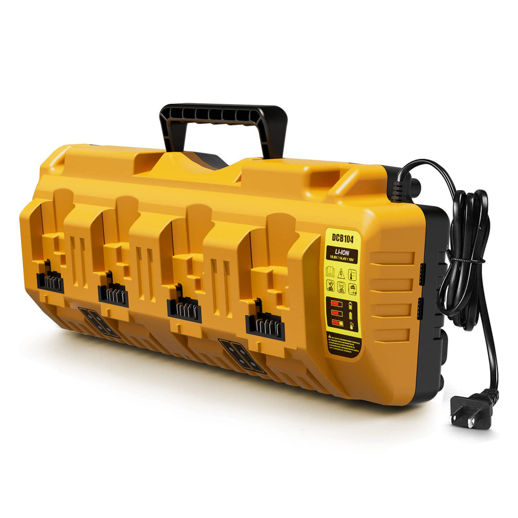 DCB104 Replacement for Dewalt 12v 20v Max Multi Battery Charger Station DCB104(Orange)
