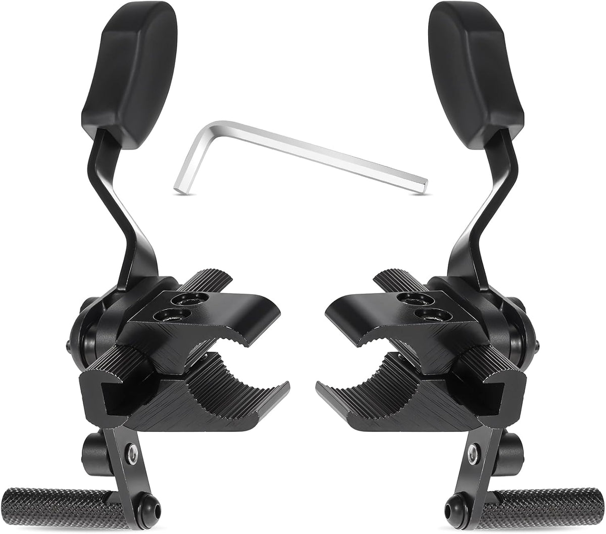 Heavy Duty Wheelchair Brakes Wheel Locks, Drive Wheelchair Parts, Transport Chair Brake, Universal Brake Replacement Parts for 1" Tubing, Side Mount Bolt on Style(1 Pair)