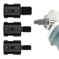 Angle Grinder Arbor Thread Adapter Kit, 3PCS 5/8"-11 to M10 M14 1/2-20UNC Converter for Power Tools