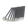 Luo ke 13 Pcs 3/32'' Shank Ball Shape Diamond Burr (0.5mm - 8mm)