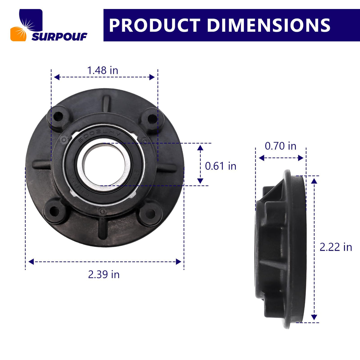 N329082 Sander Bearing Retainer Compatible with DWE6421 DWE6421K DCW210P1 DWE6423 DWE6423K DCW210 DCW6420 DWE642