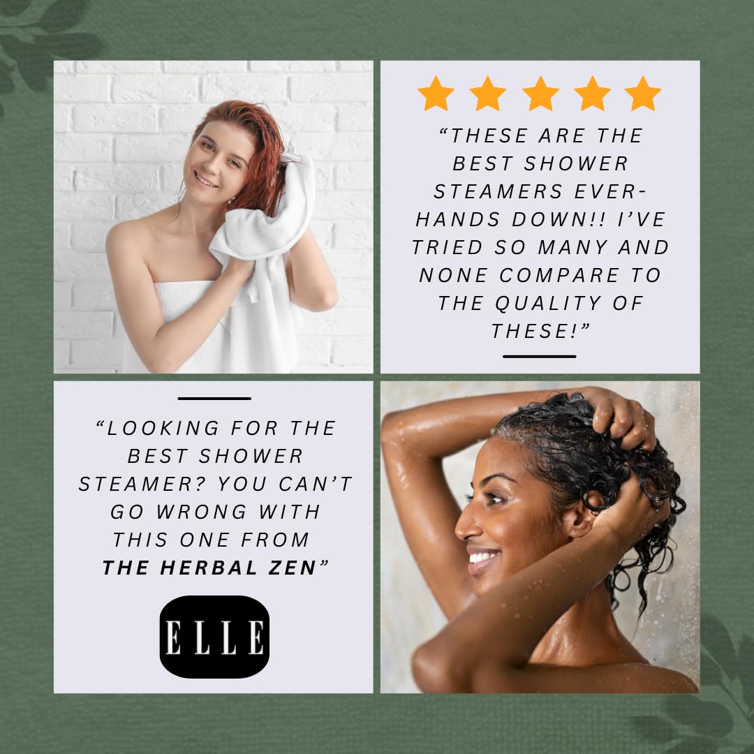 Aromatherapy Shower Steamers with Essential Oils, Made in the USA Shower Bombs, Shower Bomb Aromatherapy, Relaxing