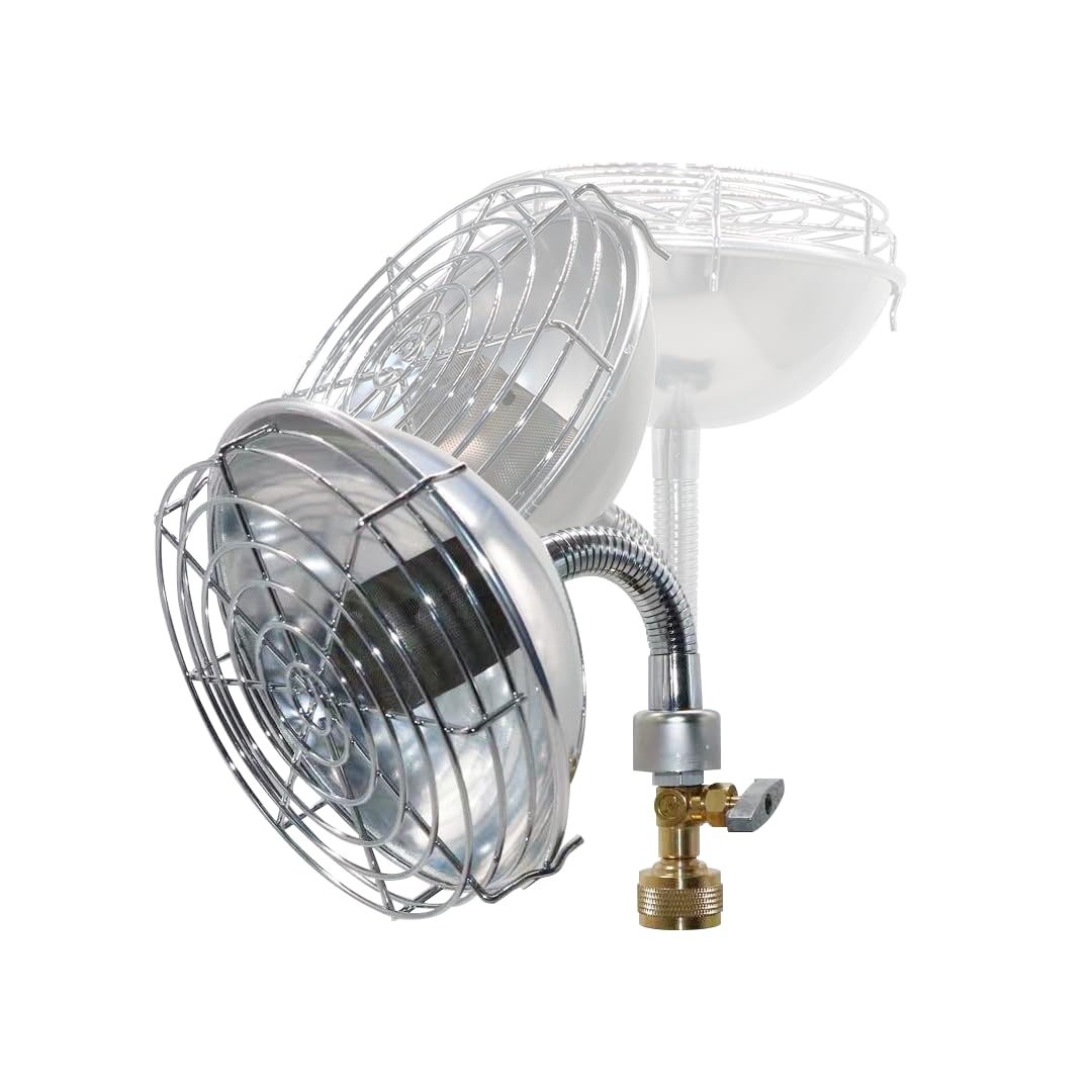 Portable Propane Heater with Upgrade Catalytic Infrared Burner & Free-Bending Snake Hose for Outdoor and Indoor Tent