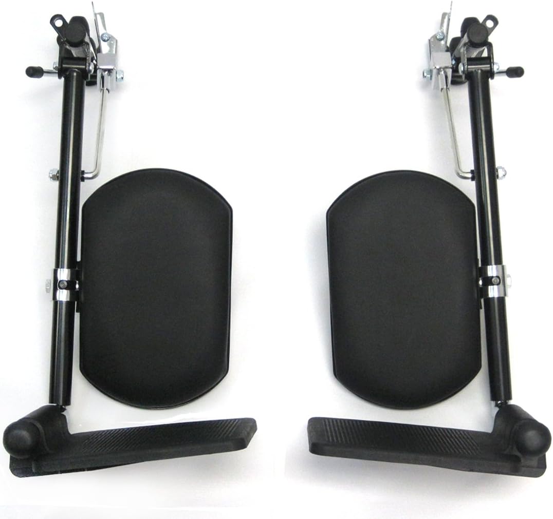 Karman Universal Elevating Legrest for Wheelchair, Black, INV Style