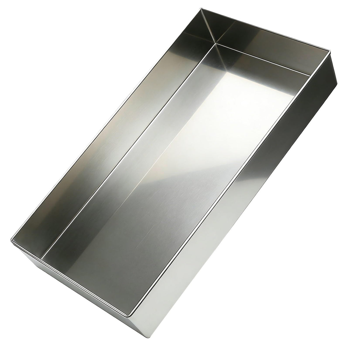 304 Stainless Steel Drain Pan for Washing Machine, Leak-Proof 3-Inch Deep Oil Catcher Tray, 30x50cm (12x20in) for Air Conditioners, Pet Crates & Under Car Use