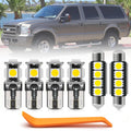 12Pcs White LED Interior Light Bulbs Kit for Fo'rd Excursion 2000-2005