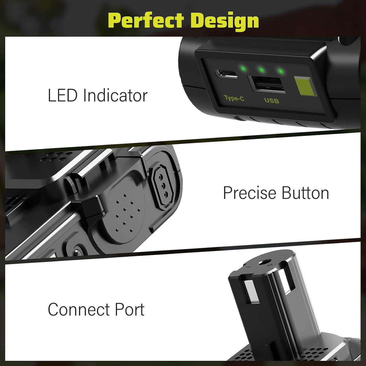 3.0Ah Replacement for Ryobi 18V Battery & Rapid Charger Combo with USB Port