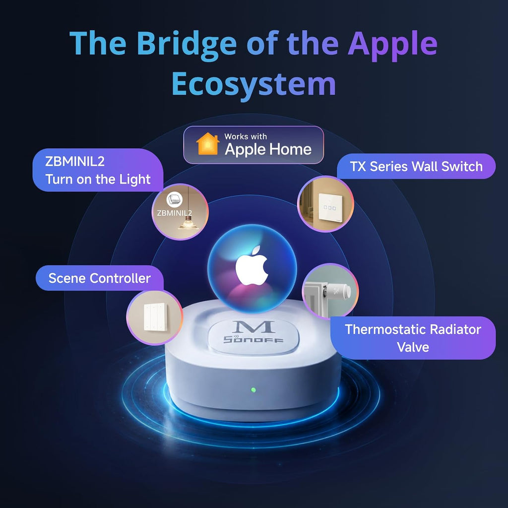 Bridge Max Smart Home Hub (Bridge-M) | Matter Bridge & Zigbee Gateway for Apple Home, Alexa, Google Home, and Home