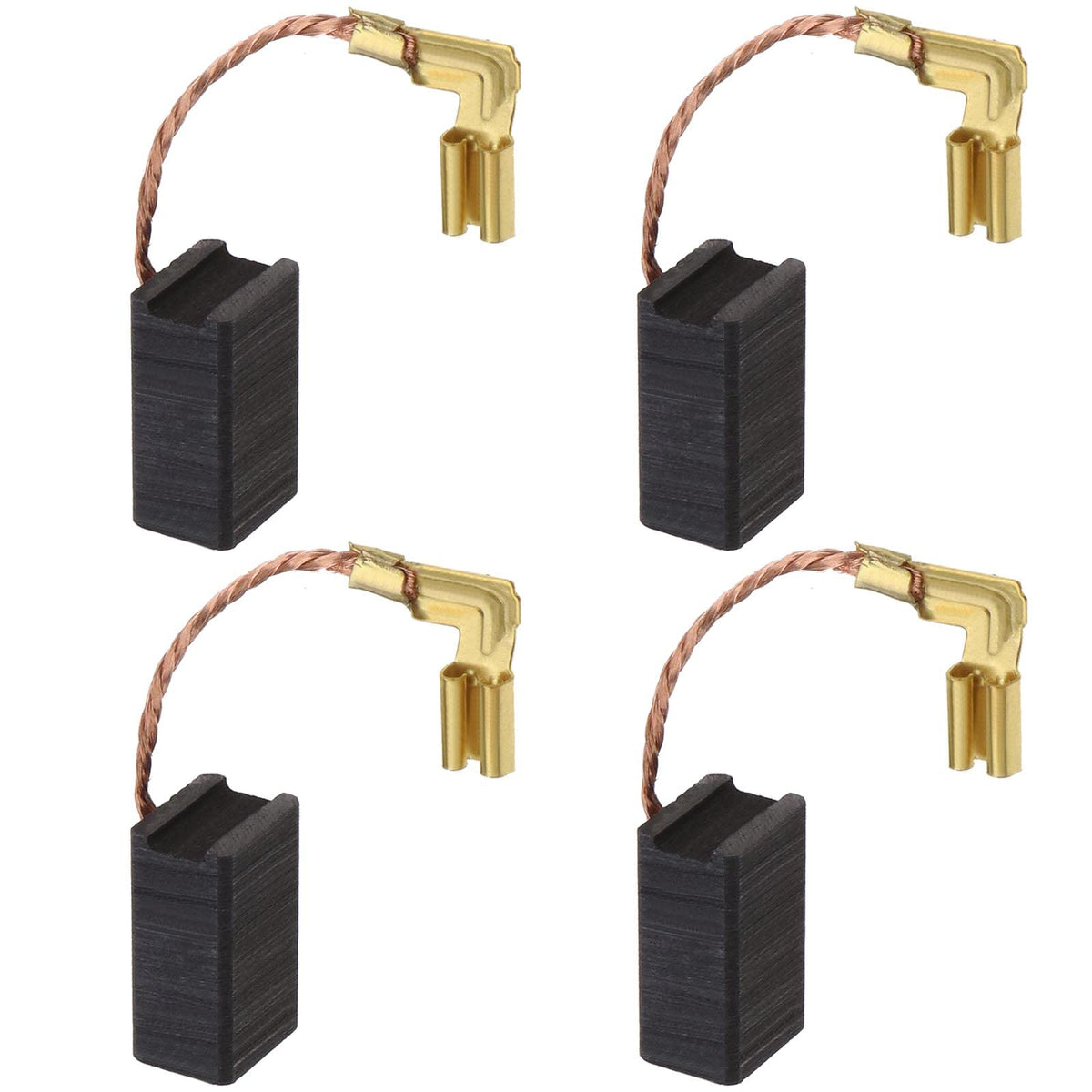 Micro Traders 2 Pairs Carbon Brushes with Spring Connector Multifunctional Sanding Machine Motor Replacement Part Compatible with Dewalt DWE315 DWE314 Power Tool Accessories