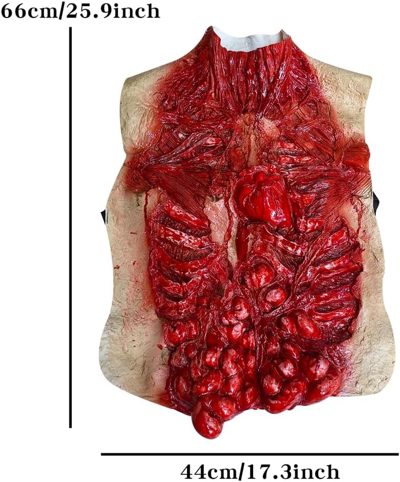 Scary Halloween Costumes Bloody Zombie Decoration Creepy Horror Cosplay Prop
