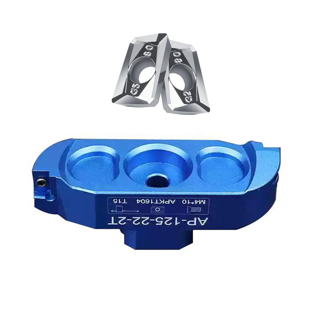HeeHoo 125mm 90 Degree Dual-Insert Aluminum Fly Cutter for CNC Face Milling