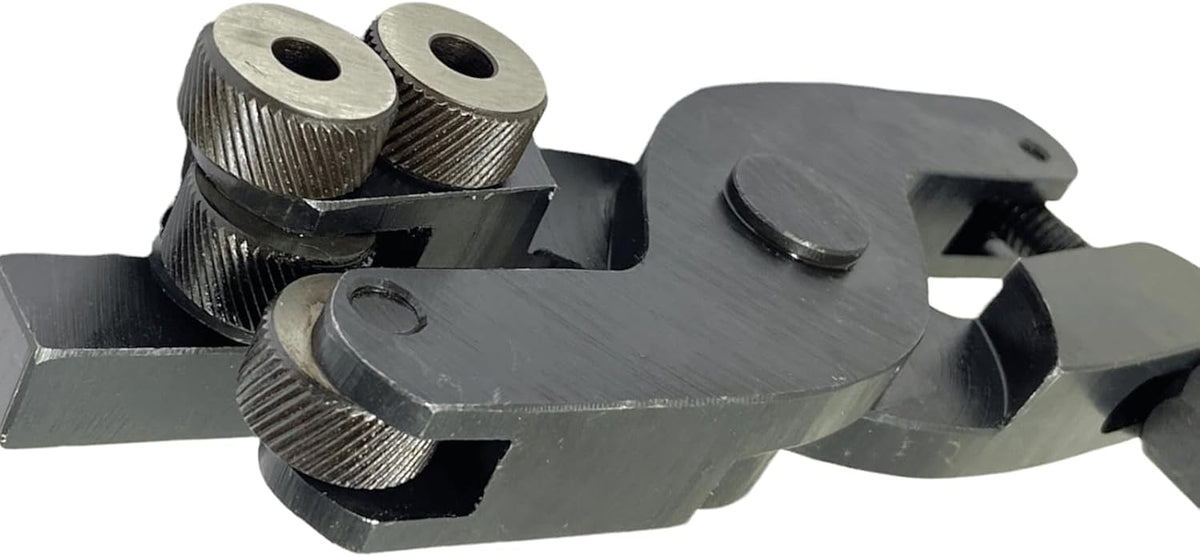 Shank 1/2" Quick Action Scissor Type Knurling Tool Holder Capacity 1/16-2.1/4" | Length: 6" With CARBON STEEL MEDIUM KNURLING WHEELS TOOLS 3/4" x 3/8" x 1/4 (Combo)