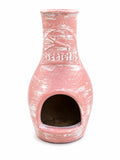 Skeeterlog Chiminea Kit - Clay Outdoor Firewood - Cherokee Rose