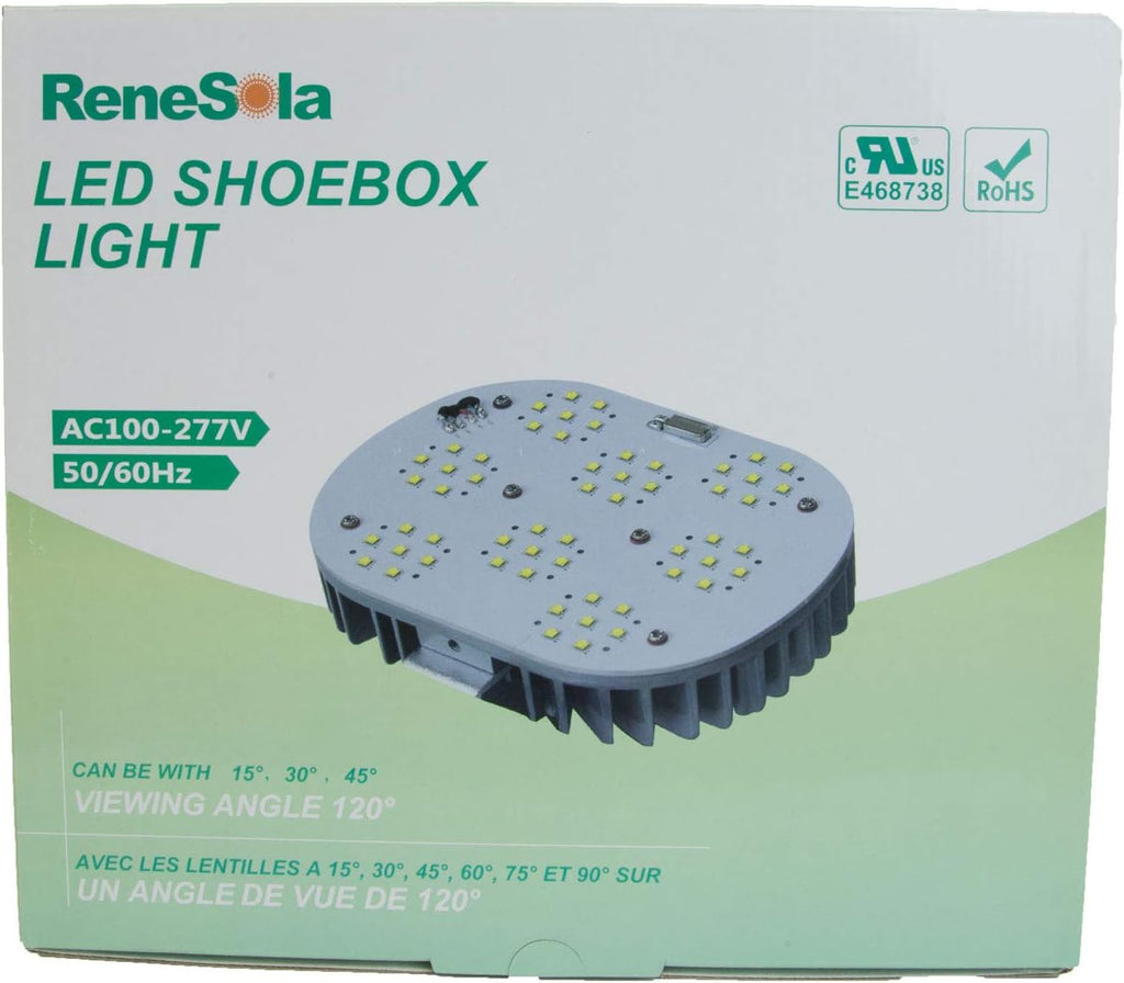 LED Shoebox Light 60W 5700K 120° E39