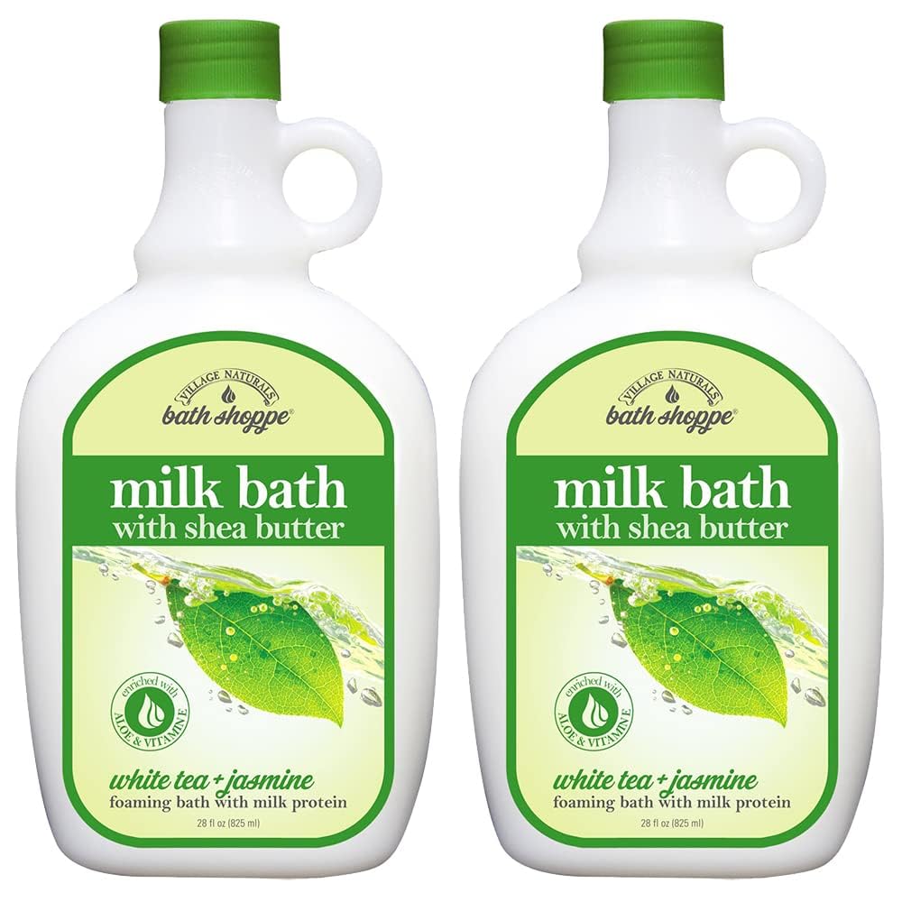 White Tea and Jasmine Foaming Milk Bath, 28 Fl Oz, Pack of 2
