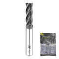 SPEED TIGER Micrograin Carbide Square End Mill - 4 Flute - ISE5/16 4T (1 Piece, 5/16") - for Milling Alloy Steels, Hardened Steel, Metal & More – Mill Bits Sets for DIYers & Professionals
