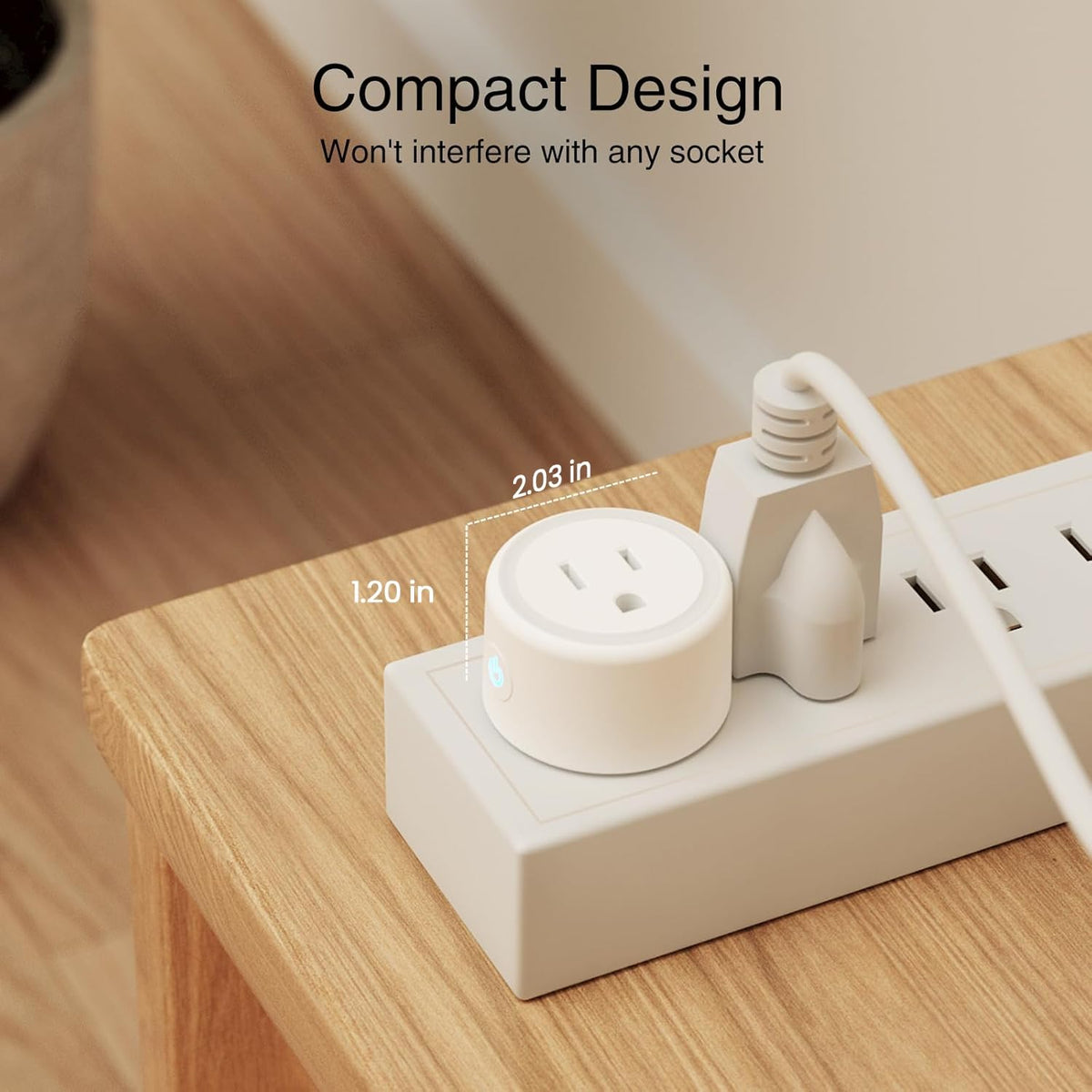 Plug, WiFi Smart Plugs Work with Alexa and Google Home, Smart Outlet Timer with APP Remote Control, 2.4GHz Wi-Fi