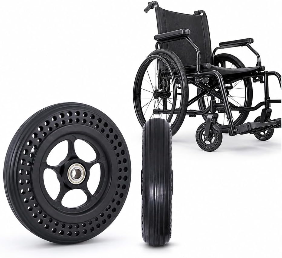 6 Inch Replacement Wheelchair Wheels for Invacare 9000 SL（9SL）20-6