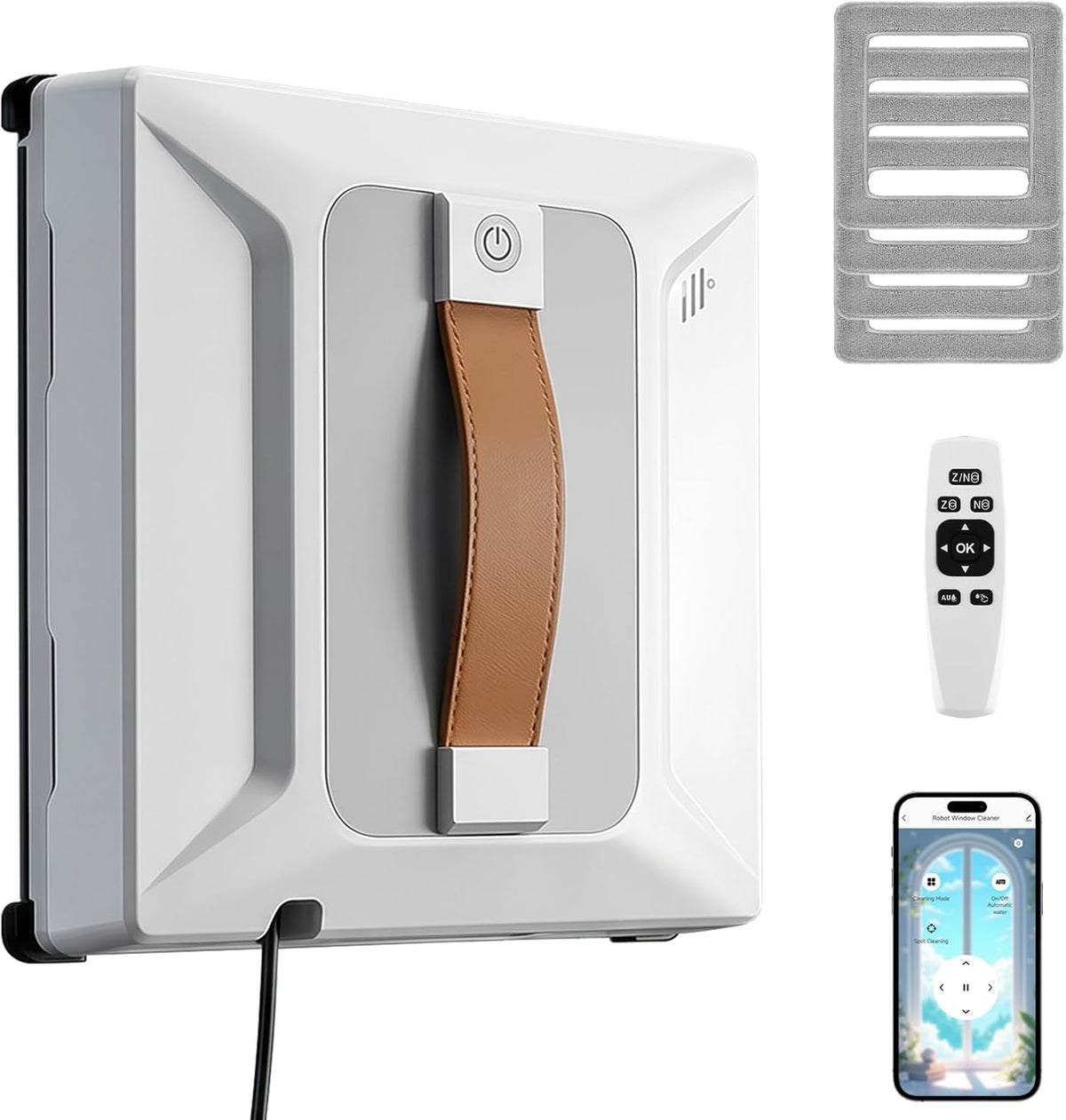 Automatic Window Cleaning Robot 3500Pa with APP and Remote Control