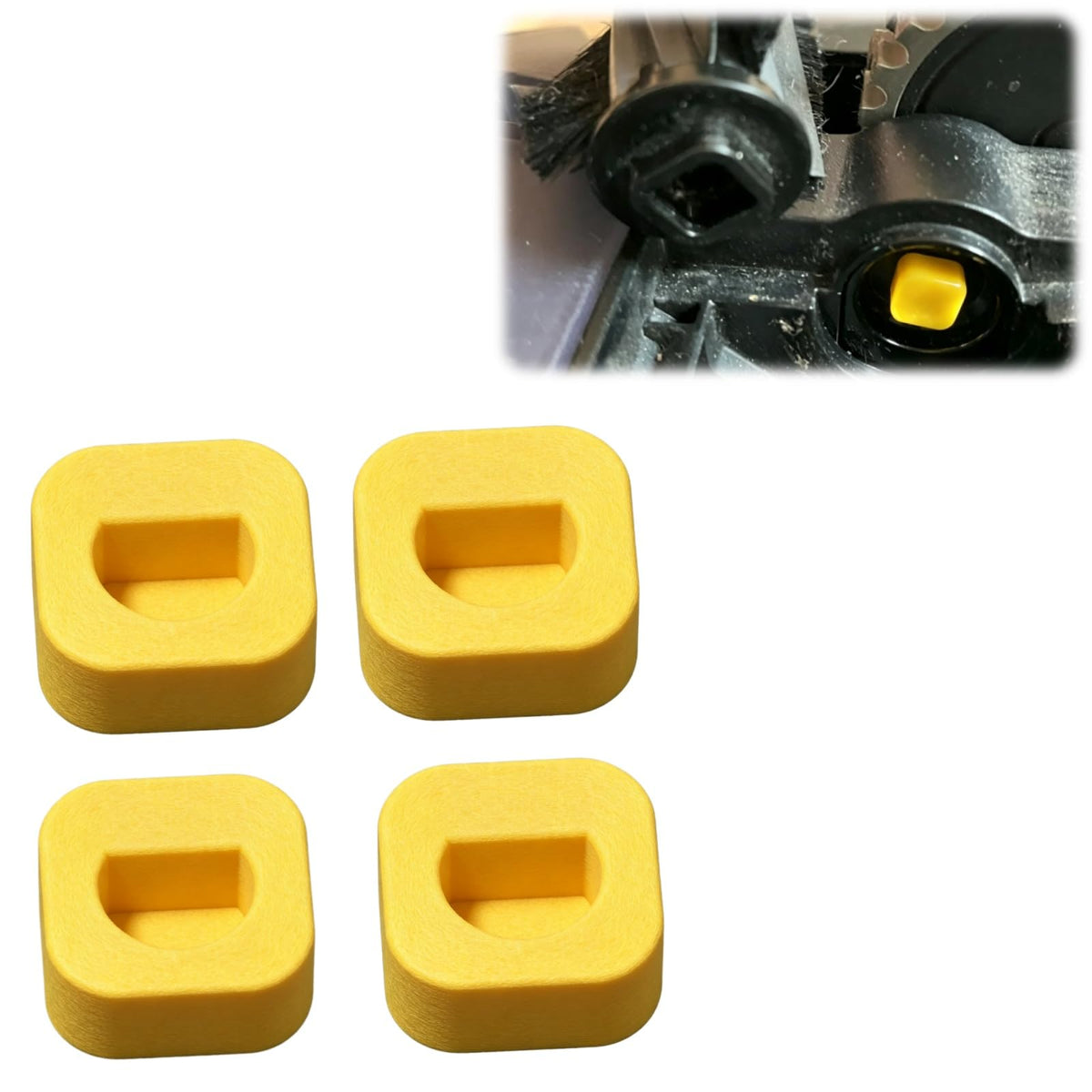 Brush Roll Shaft Adapter Compatible with Ecovacs Deebot U2 4 Pack