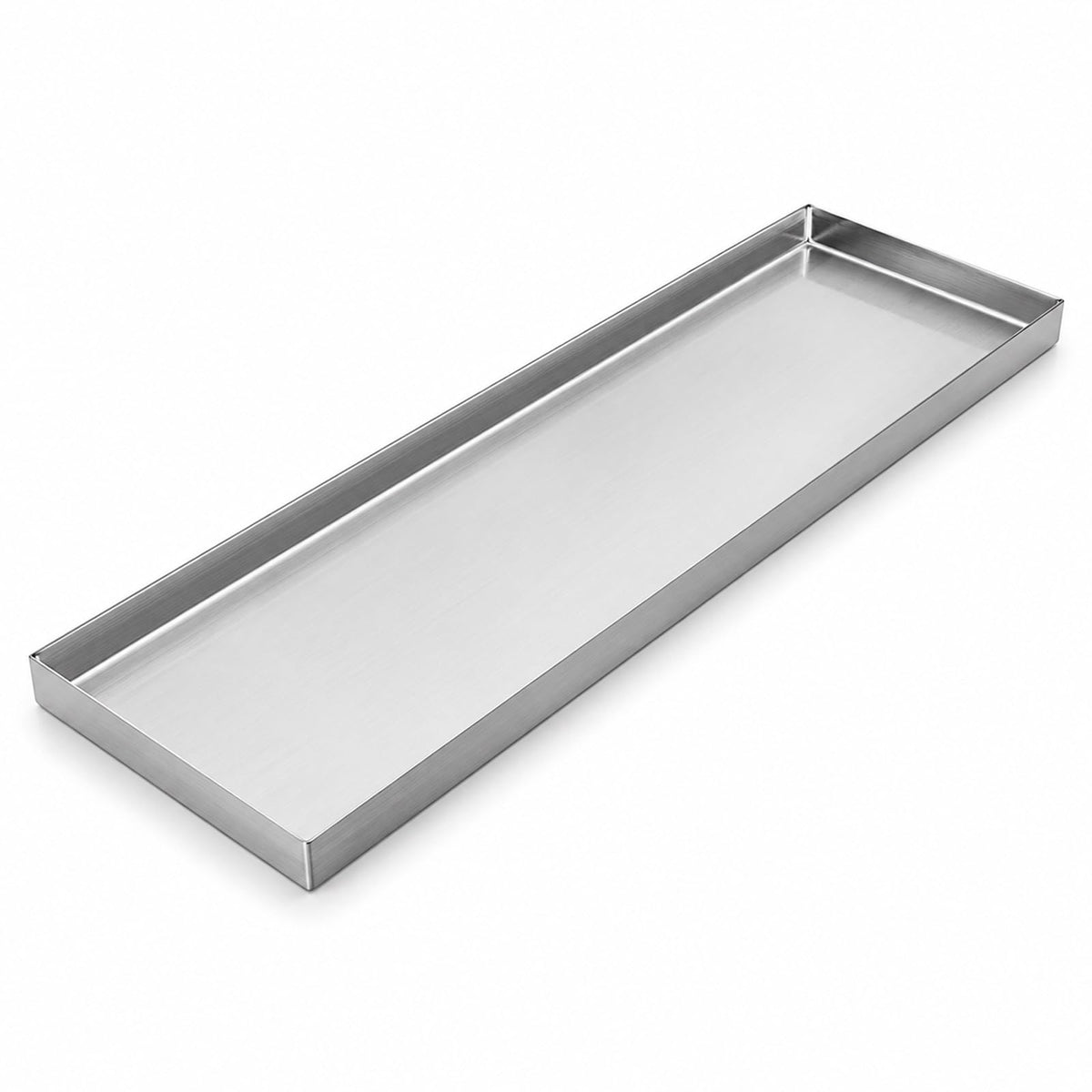 Plant Drip Tray, Stainless Steel Oil Drip Pan, Raised Edge Leak-Proof Water Catch Pan for Planter Box Window Sill AC HVAC Washing Machine(39.8x8.3in/101x21cm)