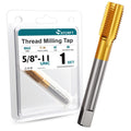5/8"-11 UNC Thread Tap Set, M2 HSS Right Hand Thread Milling Tap