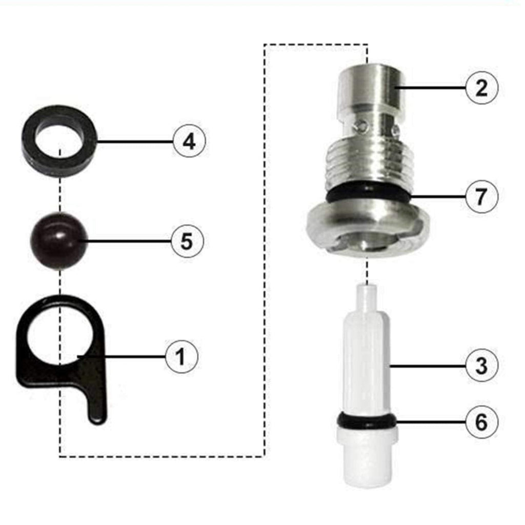 EAGLEGGO EA-A2 877-335 877335 Trigger Valve Assembly fit for Hitachi NR83A NR83A2 NR83A2(S) NV45AB2 Framing Nailers