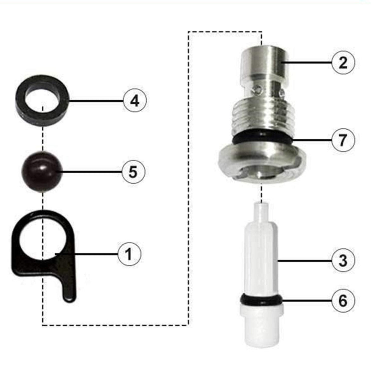 EAGLEGGO EA-A2 877-335 877335 Trigger Valve Assembly fit for Hitachi NR83A NR83A2 NR83A2(S) NV45AB2 Framing Nailers