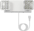 GZRUIYANG LED Emergency Lights with Battery Backup, Commercial Emergency Light Fixtures for Business Home Power Failure Emergency Exit Sign Lighting with 1.0 Meter Plug, Adjustable Square Head