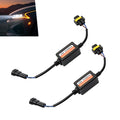 lekiliky CAN Bus LED Decoder Resistor Harness Adapter, H8 H9 H11 Anti-Flicker Error Canceller, Universal for LED Headlight & Tail Light Conversion, Pack of 2