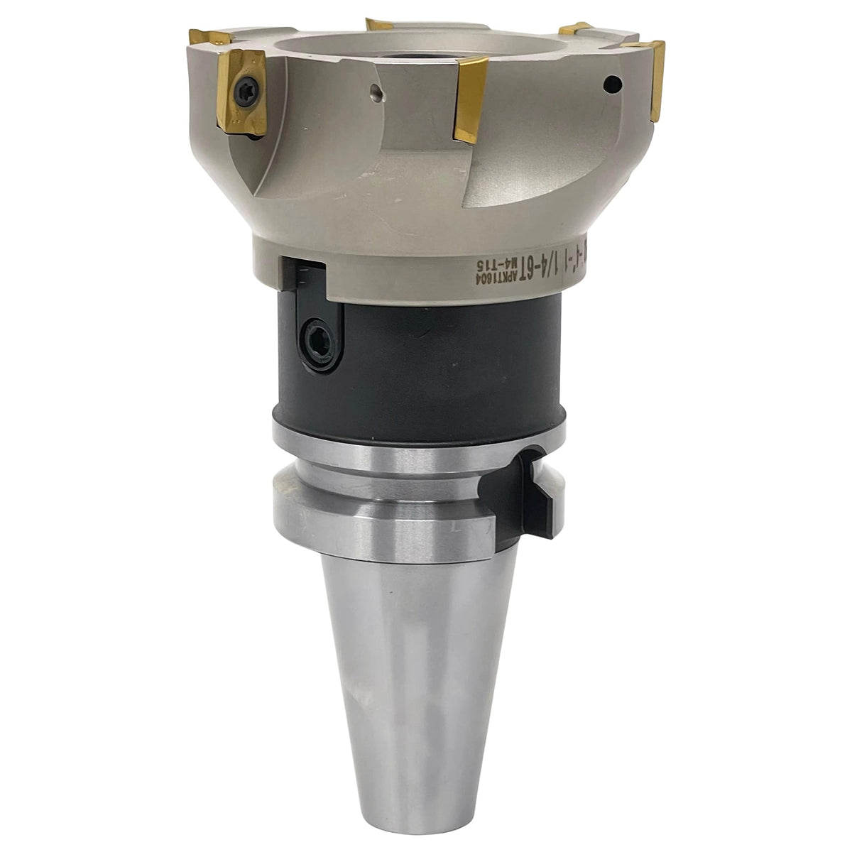 CME 4" 90° Indexable Face Mill w/ BT40 Arbor, APKT1604 Inserts Included, 6 Flutes