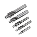 5Pcs Milling Cutter Drill Bit M3 M4 M5 M6 M8, 4 Flutes Straight End Mill Cutter, HSS-AL High Speed Steel Slotting Counterbore End Mill Cutter for Copper, Aluminum, Steel, Cast Iron