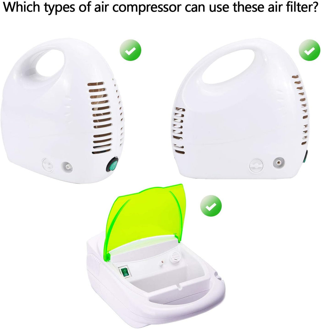 Boao 48 Pcs Nebulizer Sponge Filter Replacement for Compressor Nebulizer