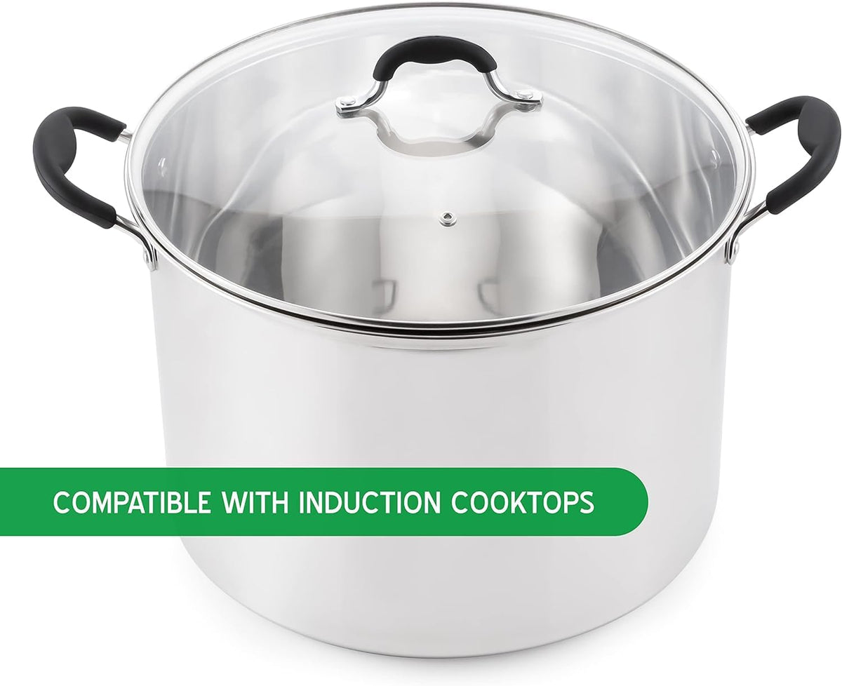 Prep•N•Cook by McSunley 21.5Qt Induction Stainless Steel Water Bath Canner