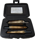 Norseman by Viking Drill and Tool 83750 3 Piece 5/16 in., 9/16 in., and 13/16 in. Gold Oxide HSS Step Reamer Set
